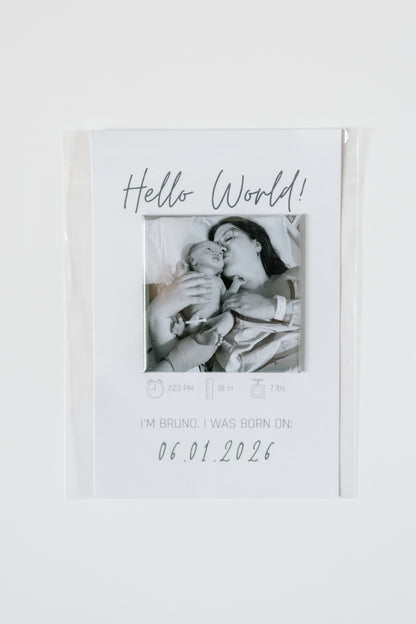 Birth Announcement Keepr + Card Set
