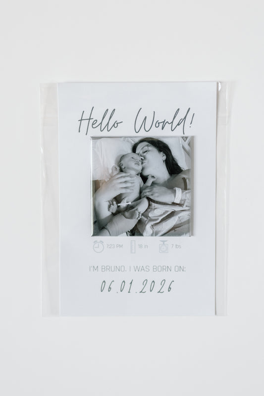 Birth Announcement Keepr + Card Set