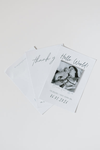 Birth Announcement Keepr + Card Set