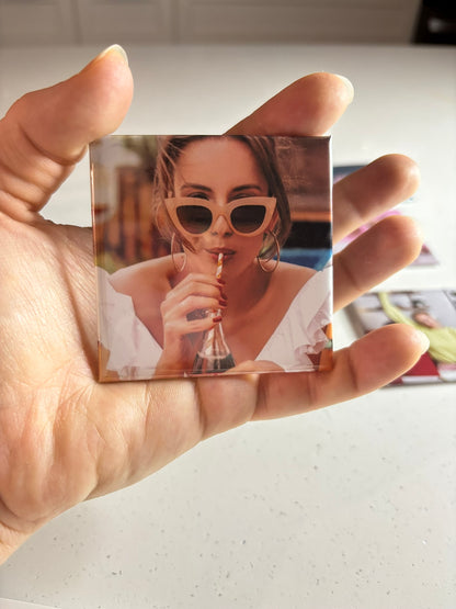 Custom 2.5x2.5" Square Photo Magnet