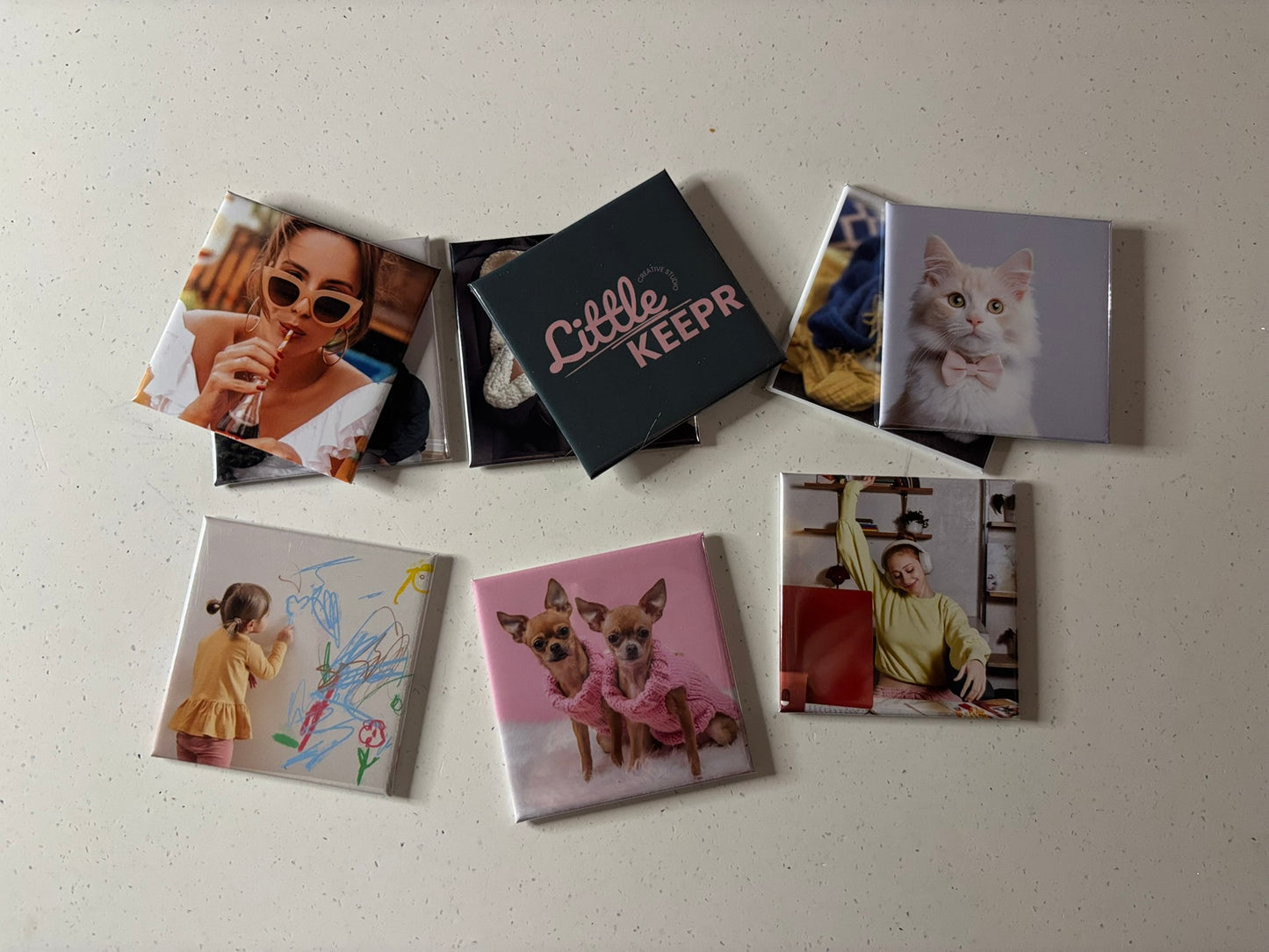 Custom 2.5x2.5" Square Photo Magnet